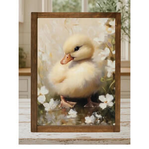 EASTER DARLING DUCK   FRAMED PRINT